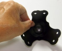 BC01-B Flight Case Large Ball Corner, 6 Holes, 80*64mm, Black, Set of 4