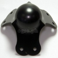 BC01-B Flight Case Large Ball Corner, 6 Holes, 80*64mm, Black, Set of 4