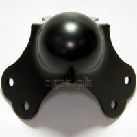 BC01-B Flight Case Large Ball Corner, 6 Holes, 80*64mm, Black, Set of 4