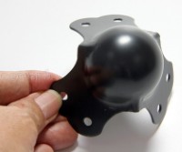 BC02-B Flight Case Medium Ball Corner, 6 Holes, 65*53mm, Black, Set of 4