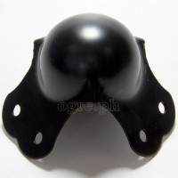 BC02-B Flight Case Medium Ball Corner, 6 Holes, 65*53mm, Black, Set of 4