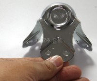 BCF05 Flight Case Large Stackable Ball Corner, 6 holes 80 x 66 mm, Chrome, Set of 4