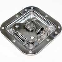 BL02-L Flight Case Medium Butterfly Latch, 102mm x 109mm, with Padlock Hook, 12mm Recess