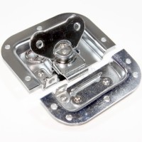 BL02-L Flight Case Medium Butterfly Latch, 102mm x 109mm, with Padlock Hook, 12mm Recess