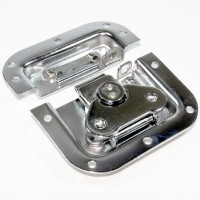 BL02-L Flight Case Medium Butterfly Latch, 102mm x 109mm, with Padlock Hook, 12mm Recess