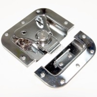 BL02C-L Flight Case Medium Butterfly Latch, 105mm x 112mm, with Padlock Hook, 12mm Recess