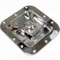 BL02C-L Flight Case Medium Butterfly Latch, 105mm x 112mm, with Padlock Hook, 12mm Recess