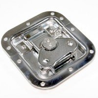 BL02D-L Flight Case Medium Butterfly Latch, 102mm x 109mm, with Padlock Hook, 12mm Recess
