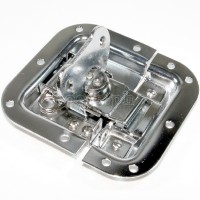 BL02D-L Flight Case Medium Butterfly Latch, 102mm x 109mm, with Padlock Hook, 12mm Recess