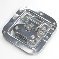 BL02E-L Flight Case Medium Butterfly Latch, w/ Offset w/ Padlock Hook, 105mm x 112mm Chrome
