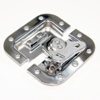 BL03-L Flight Case Small Butterfly Latch, 77mm x 82mm, with Padlock Hook, 10mm Recess