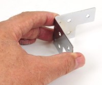 F0130 Flight Case Medium Corner Brace Protector 53*40mm, Chrome, Set of 4