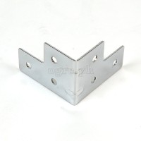 F0130 Flight Case Medium Corner Brace Protector 53*40mm, Chrome, Set of 4