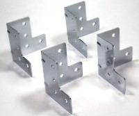 F0135 Flight Case Large Corner Brace Protector 58*60mm, Chrome, Set of 4
