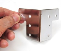 F0235 Flight Case Large Corner Brace Protector 58*60mm, Chrome, Set of 4