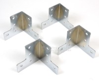 F0235 Flight Case Large Corner Brace Protector 58*60mm, Chrome, Set of 4