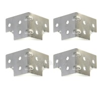 F0430 Flight Case Small Corner Brace Protector 48*38mm, Chrome, Set of 4