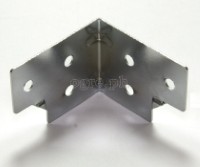 F0430 Flight Case Small Corner Brace Protector 48*38mm, Chrome, Set of 4