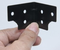 F0430-B Flight Case Small Corner Brace Protector 48*38mm, Black, Set of 4