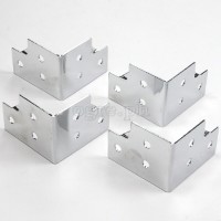 F0430N Flight Case Small Corner Brace Protector 48*38mm, Chrome, Set of 4