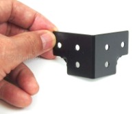 F0430N-B Flight Case Small Corner Brace Protector 48*38mm, Black, Set of 4
