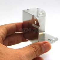 FN03 Flight Case Medium Flat Corner w/ Offset, 3 holes 50 x 50 mm, Chrome, Set of 4