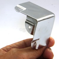 FN03 Flight Case Medium Flat Corner w/ Offset, 3 holes 50 x 50 mm, Chrome, Set of 4