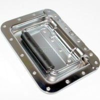 H01 Flight Case Large Recessed Handle with Rubber Grip, 178 x 128mm, 16mm Recess