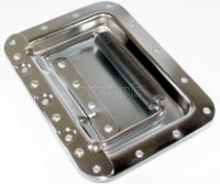 H01 Flight Case Large Recessed Handle with Rubber Grip, 178 x 128mm, 16mm Recess