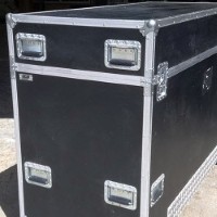 H01 Flight Case Large Recessed Handle with Rubber Grip, 178 x 128mm, 16mm Recess