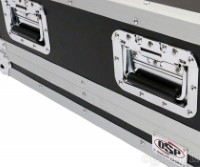 H02B Flight Case Medium Recessed Handle with Rubber Grip, 162 x 108mm, 10mm Recess, Chrome