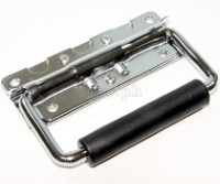 H03P Flight Case Small Surface Handle with Grip, 122 x 86mm Chrome, Set of 2