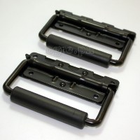 H03P-B Flight Case Small Surface Handle with Grip, 122 x 86mm Black, Set of 2
