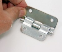 HP06 Flight Case Small Detachable Lift Off Hinge 57x30mm, Chrome, Set of 4