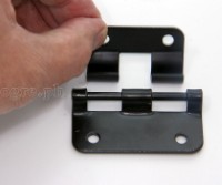 HP06-B Flight Case Small Detachable Lift Off Hinge 57x30mm, Black, Set of 4