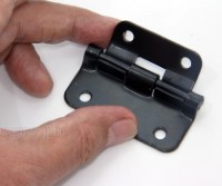 HP06-B Flight Case Small Detachable Lift Off Hinge 57x30mm, Black, Set of 4