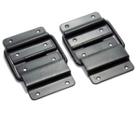 HS01-B Flight Case Small Stop Hinge, 48x87mm, Black, Set of 2