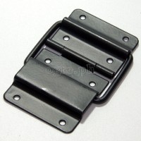 HS01-B Flight Case Small Stop Hinge, 48x87mm, Black, Set of 2
