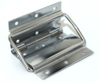 HS05 Flight Case Medium Stop Hinge, 71x110mm, Chrome, Set of 2