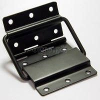 HS05-B Flight Case Medium Stop Hinge, 71x110mm, Black, Set of 2