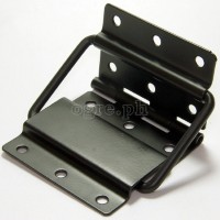 HS05-B Flight Case Medium Stop Hinge, 71x110mm, Black, Set of 2