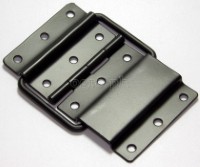 HS05-B Flight Case Medium Stop Hinge, 71x110mm, Black, Set of 2