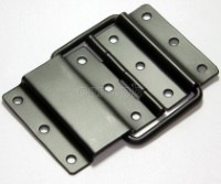 HS05-B Flight Case Medium Stop Hinge, 71x110mm, Black, Set of 2