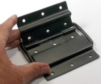 HS06-B Flight Case Medium-Large Stop Hinge, 100x129mm, Black, Set of 2