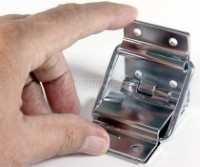 HS08 Flight Case Small Lid Stay Hinge, 40x95mm, Chrome, Set of 2