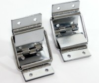 HS08 Flight Case Small Lid Stay Hinge, 40x95mm, Chrome, Set of 2