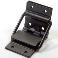 HS08-B Flight Case Small Lid Stay Hinge, 40x95mm, Black, Set of 2