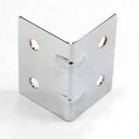 JM30 Flight Case Small Corner Brace Protector, 30*40mm, Chrome, Set of 4
