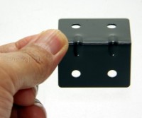 JM30-B Flight Case Small Corner Brace Protector, 30*40mm, Black, Set of 4