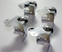MB01 Flight Case Large Combination Ball Corner / Brace, 6 Holes 70mm, Chrome, Set of 4